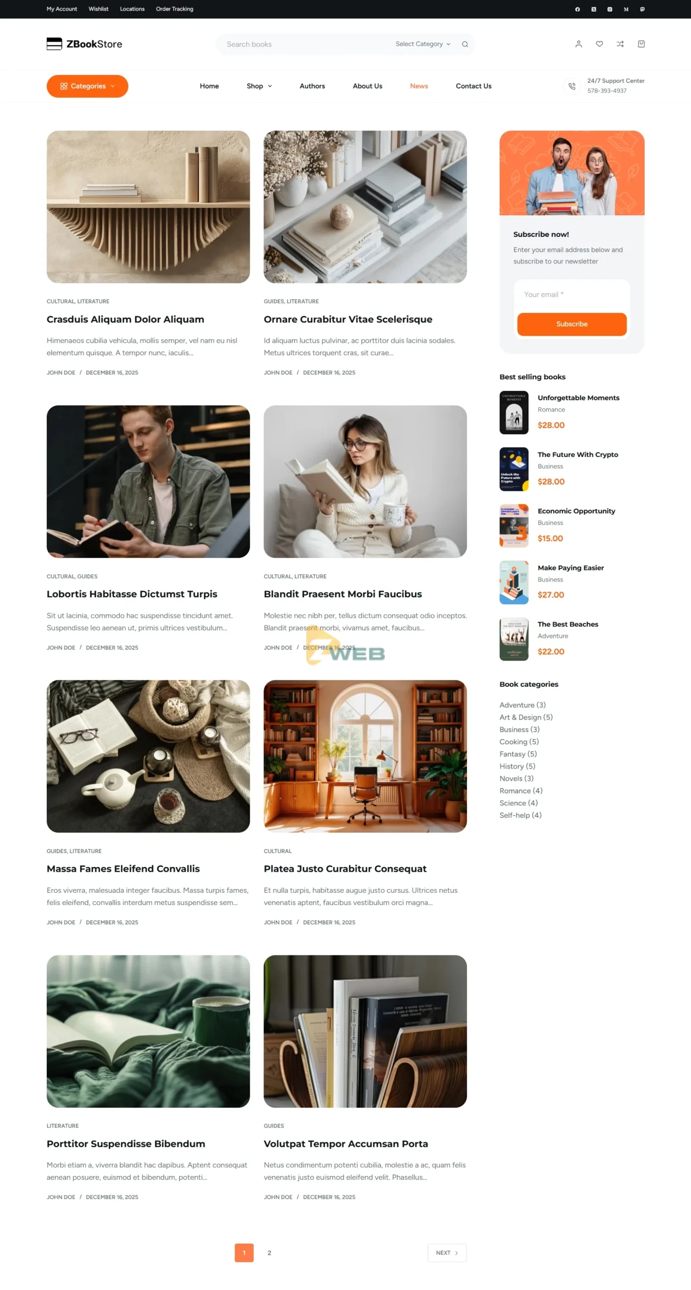 ZBookstore - Tin tức