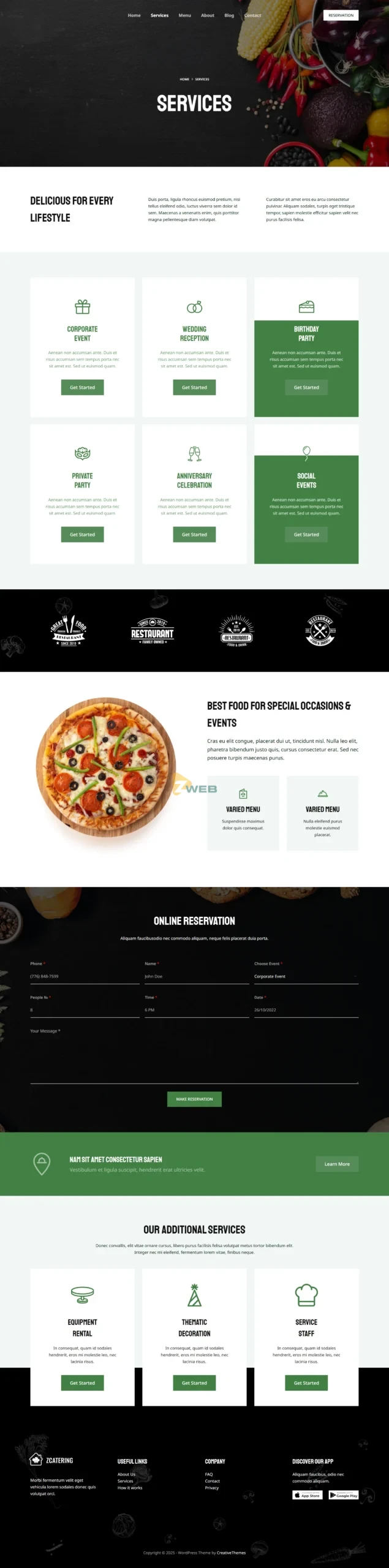 ZCatering - Dịch vụ
