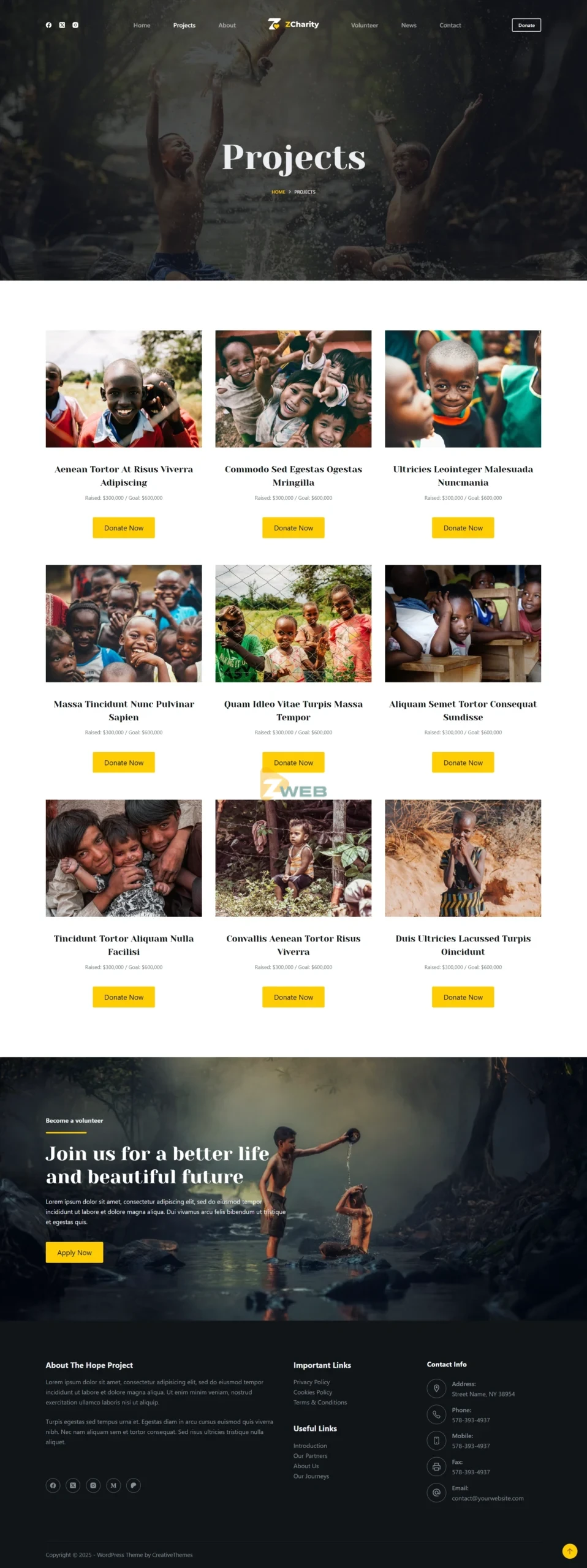 ZCharity - Dự án