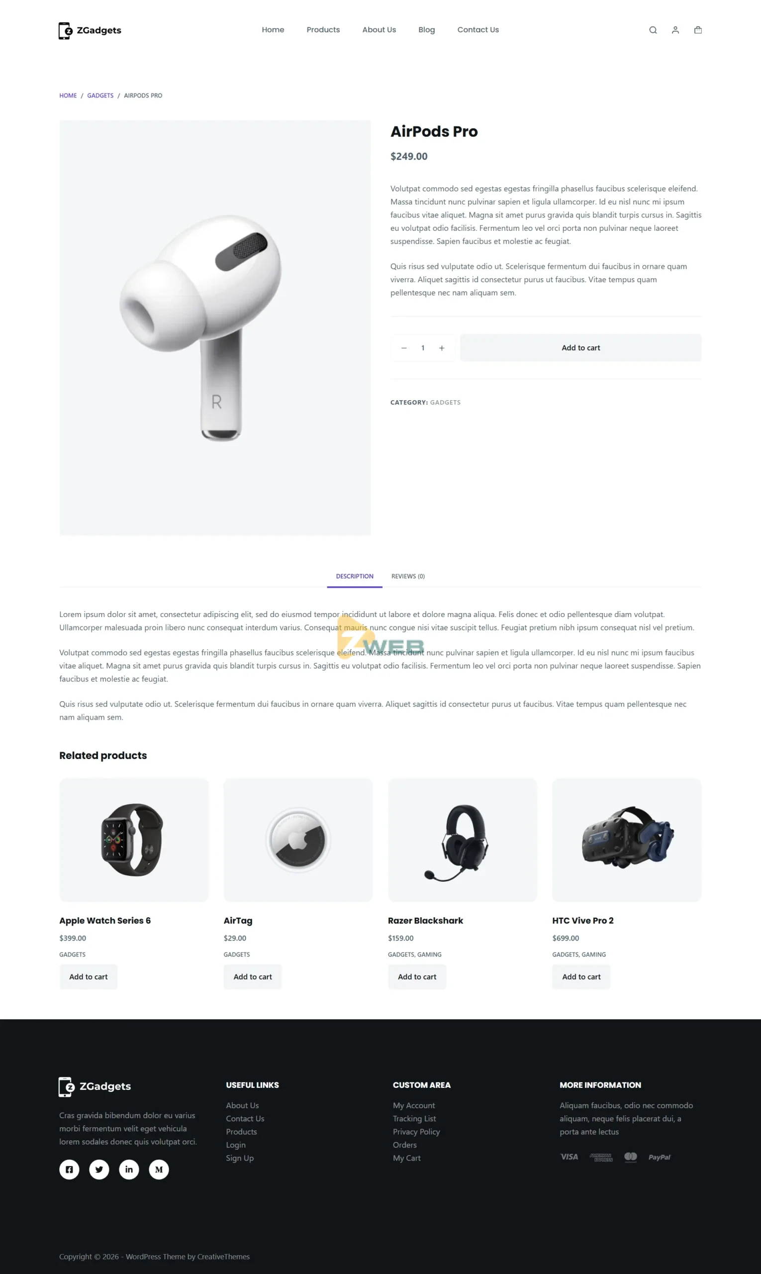 ZGadgets - Chi tiết sản phẩm