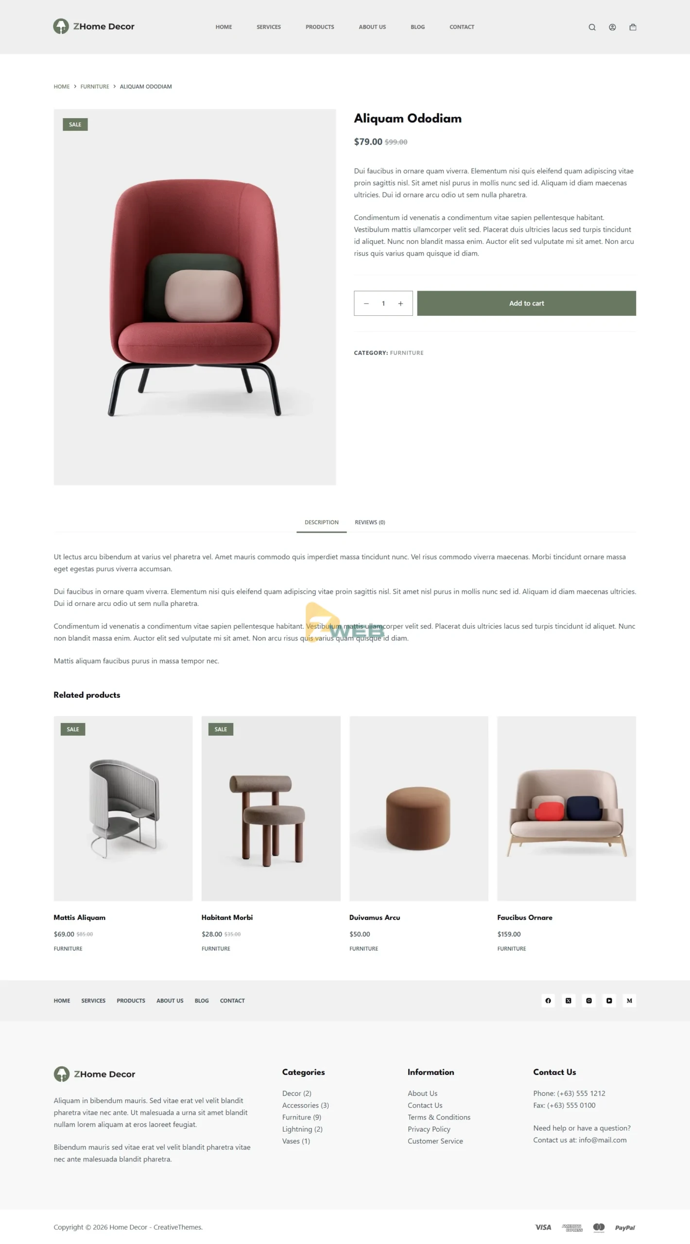 ZHome Decor - Chi tiết sản phẩm
