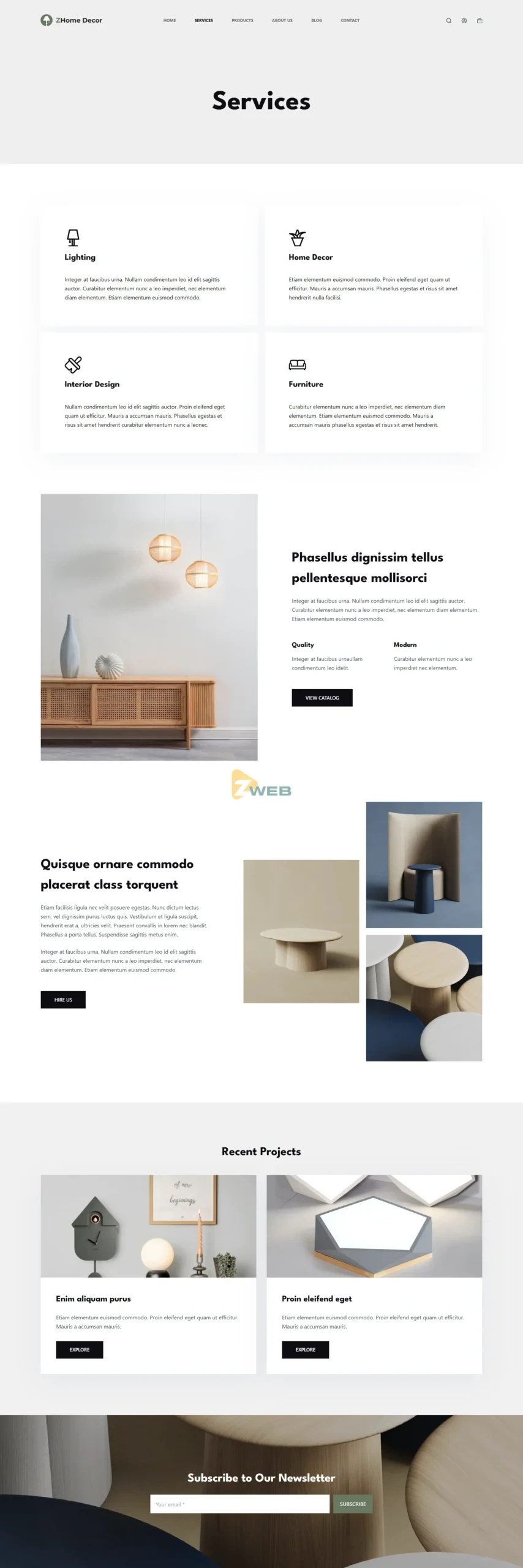 ZHome Decor - Dịch vụ