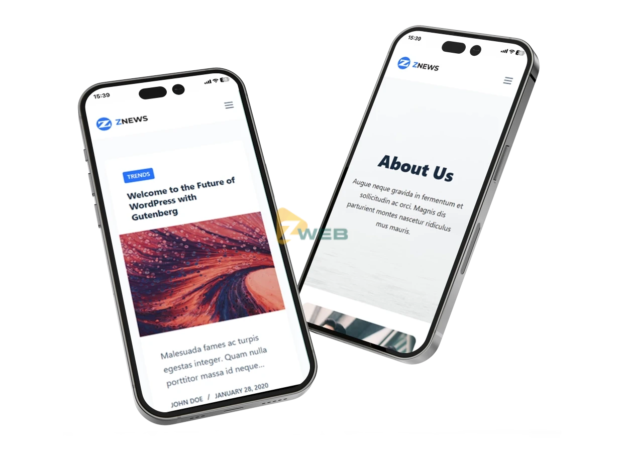 ZNews - Mockupmobile