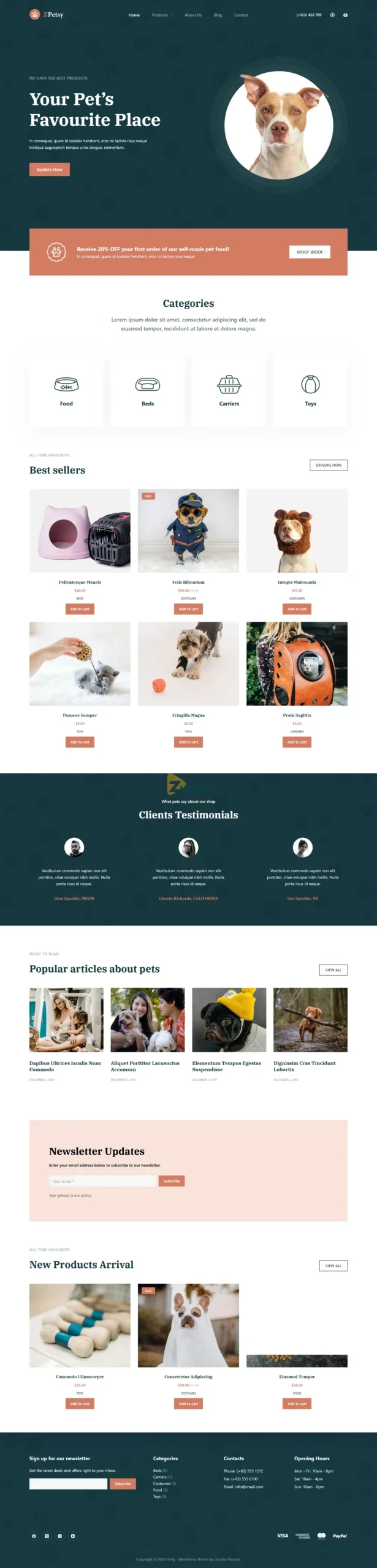 ZPetsy Shop - Trang chủ