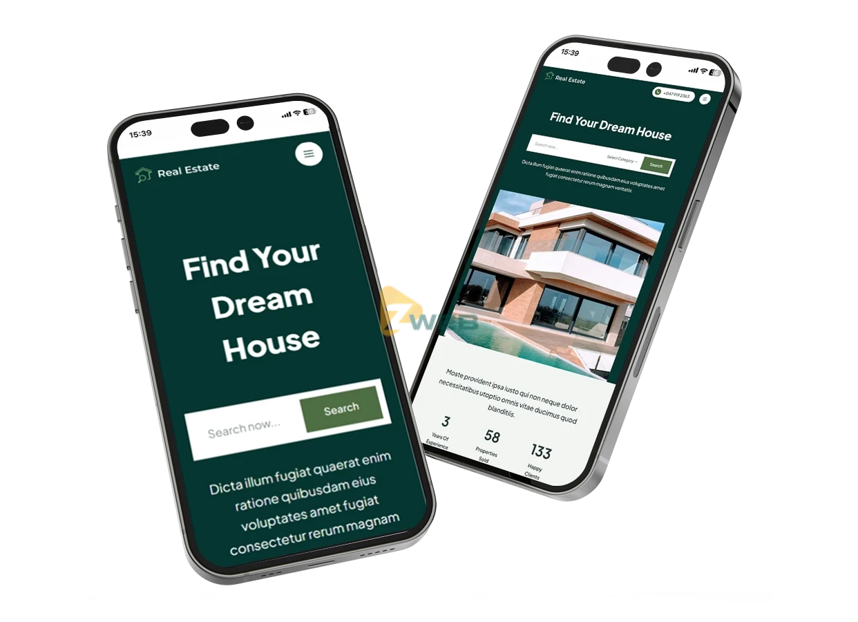 ZReal Estate - Mockupphone