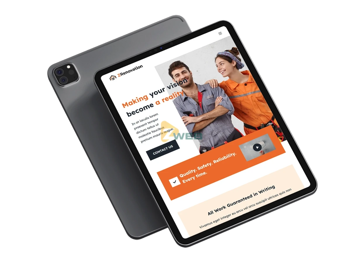 ZRenovation - Mockuptablet