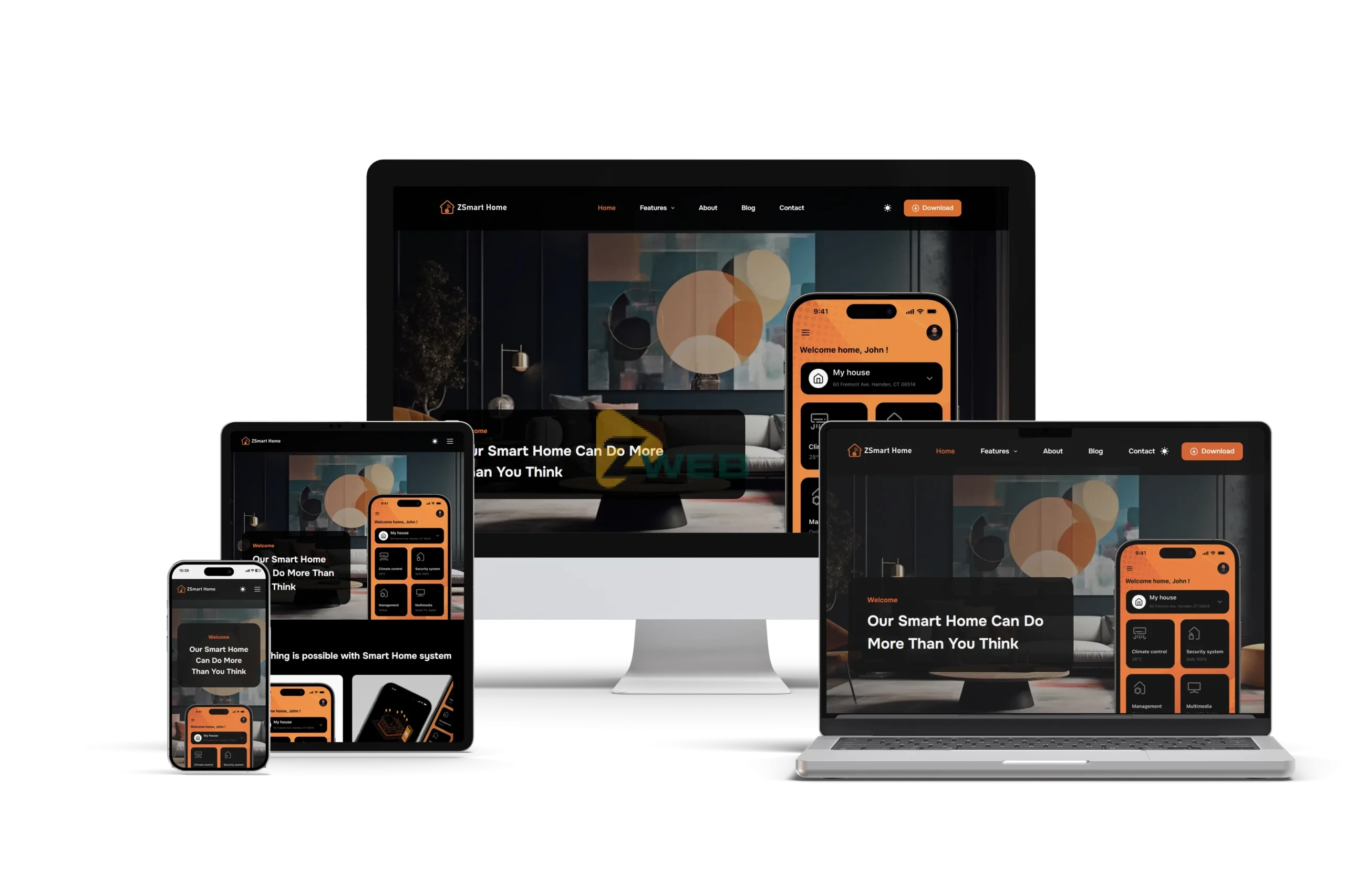 ZSmart Home - Mockupfull