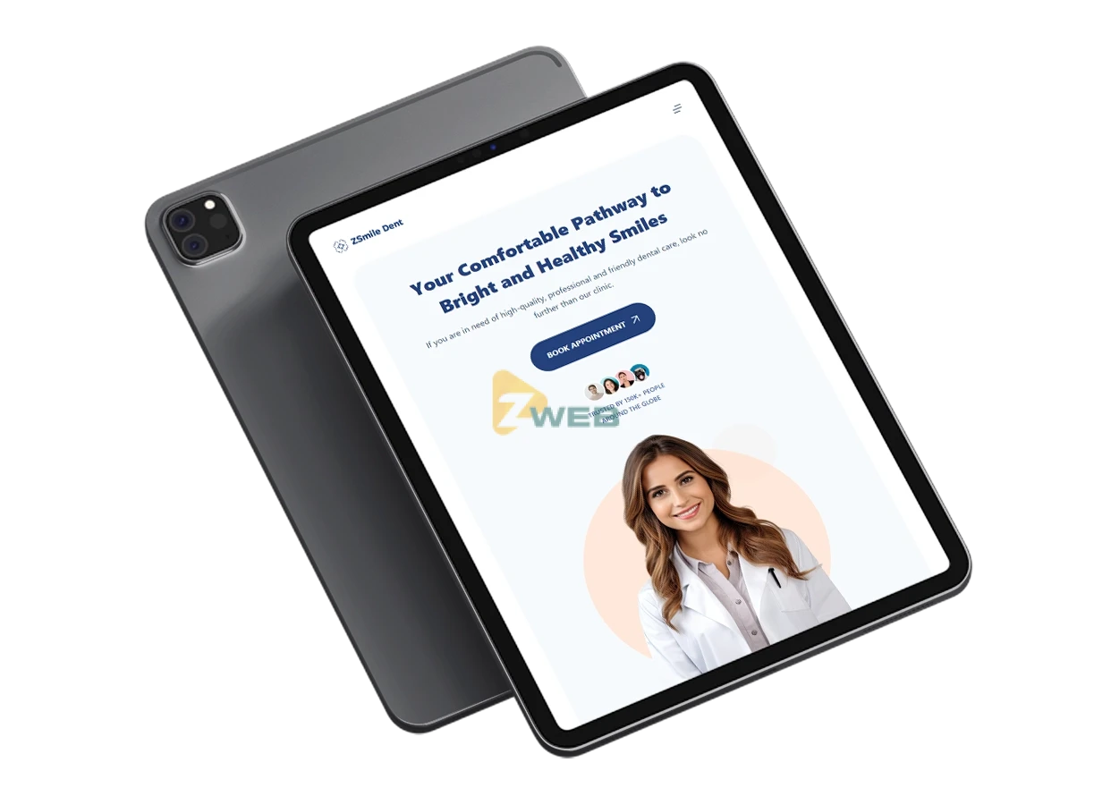 ZSmile Dent - Mockuptablet