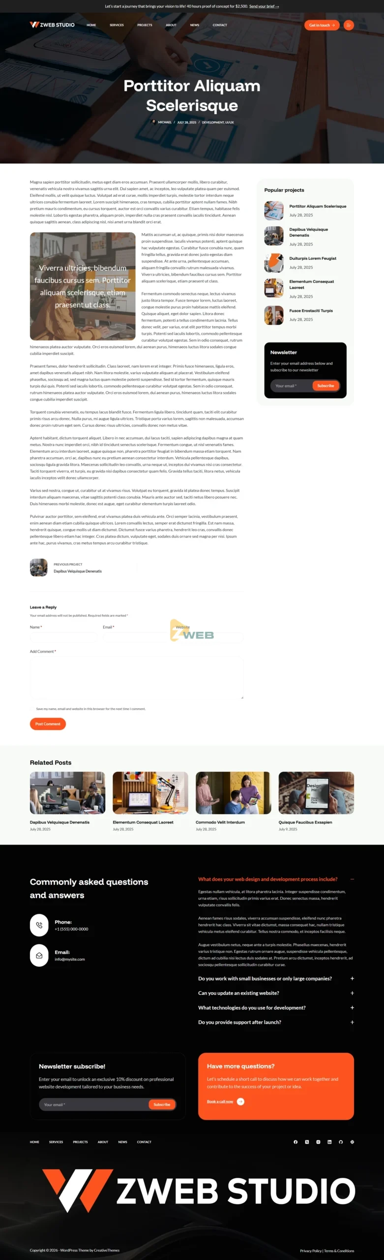 ZWebStudio - Chi tiết dự án