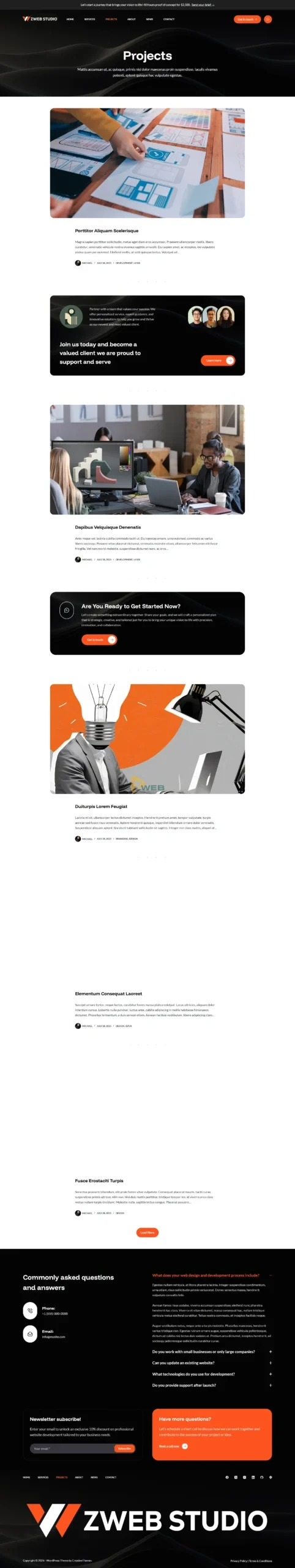 ZWebStudio - Dự án