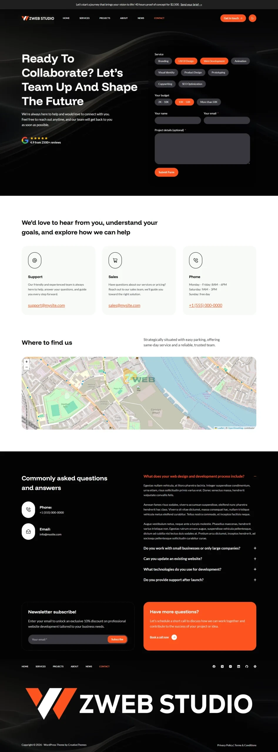 ZWebStudio - Liên hệ
