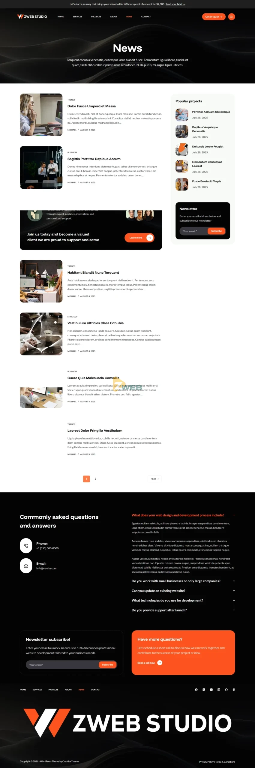 ZWebStudio - Tin tức