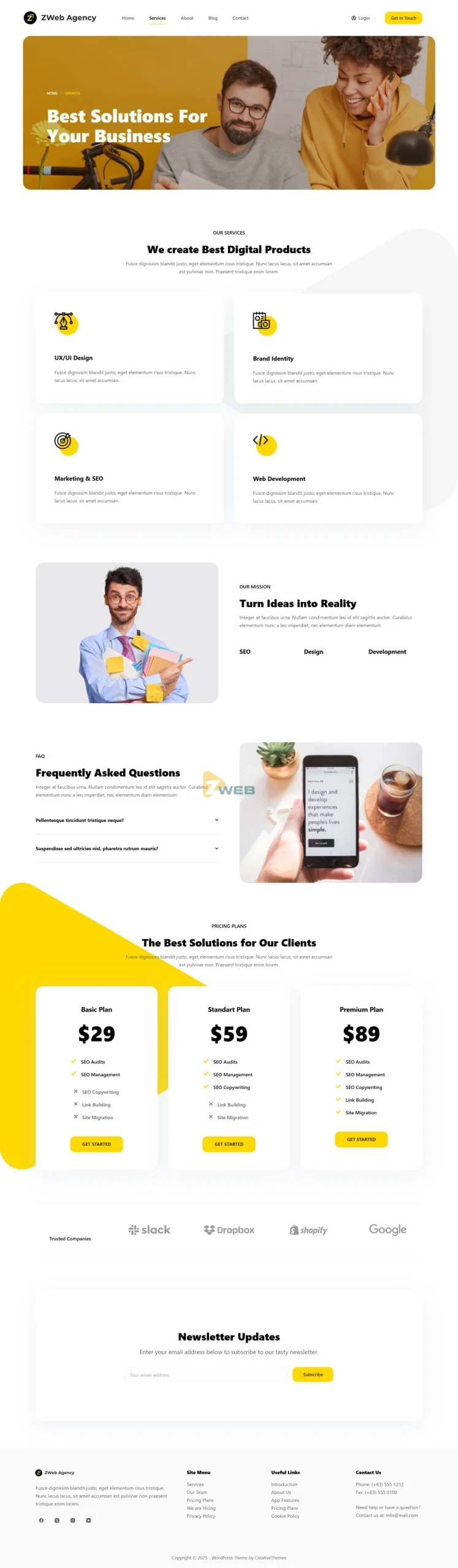 Zweb Agency - Dịch vụ