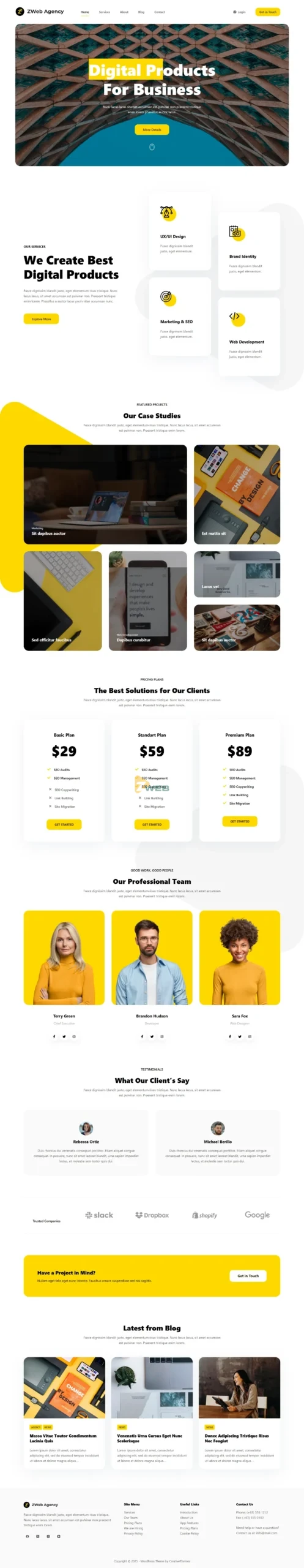 Zweb Agency - Trang chủ